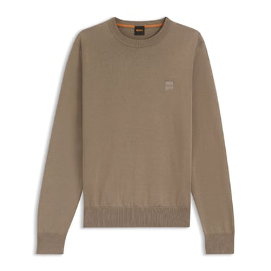 Herren Boss Kanovano S Logo-Label Pullover in Grün