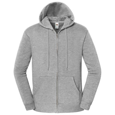 Fruit of the Loom - "Iconic Premium" Hoodie mit durchgehendem Reißverschluss für Herren/Damen Unisex (Sportliches Heather)