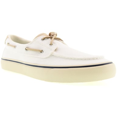 Sperry Helm 2-Augen Textil Herren Weiße Bootsschuhe
