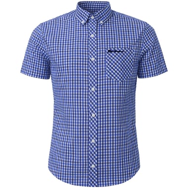 Ben Sherman Oxford Herrenbluse Blau