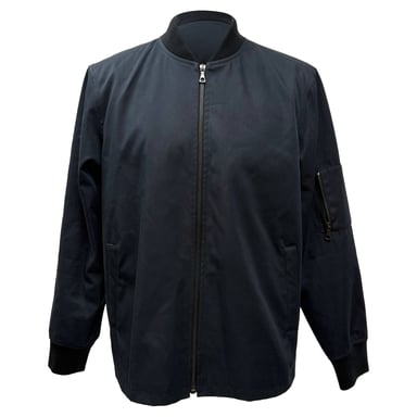 A.P.C. Greg Bomberjacke aus marineblauer Baumwolle