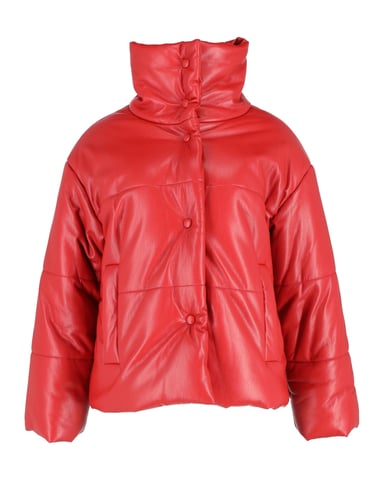 Nanushka Hide Steppjacke aus rotem Okobor-Kunstleder
