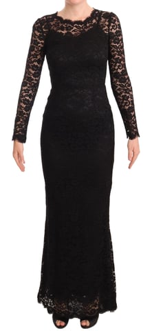 Spitzen-Maxi-Kleid Blumen-Spitzen-Abendkleid