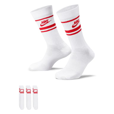Nike - "Sportswear Essential" Socken für Herren/Damen Unisex, Alltag (3er-Pack) (Weiß/Königsblau)