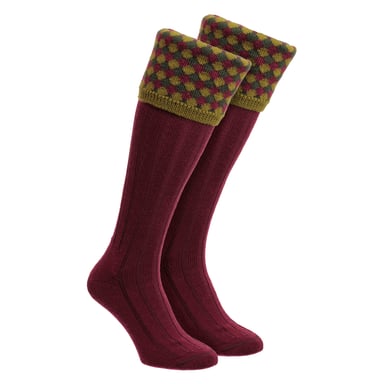 Herren Schieß Merinowollsocken Warme Country Diamantmuster