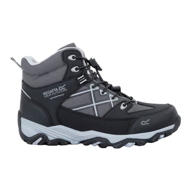 Regatta - Kinder Wanderstiefel "Samaris III" (Schwarz/Helles Stahlgrau)