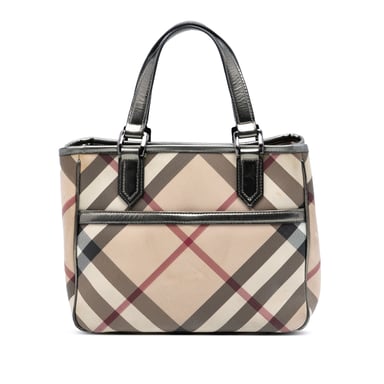 Gebrauchter Supernova Check beschichteter Canvas-Shopper