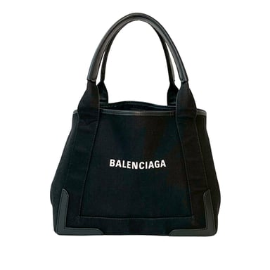 Gebrauchte Canvas Marineblau Cabas Tote S
