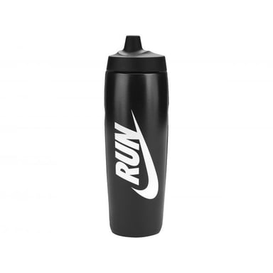 Nike - "Refuel" Wasserflasche, Grafikdruck, 680ml (Schwarz/Weiß)