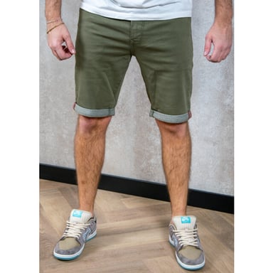 Petrol Industries - Jackson Farbige Denim-Shorts Coconut Herren - Grün
