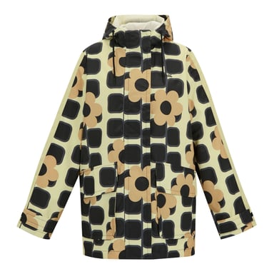 Regatta - "Orla Kiely" Jacke, wasserfest für Damen, Midi-Länge (Schwarz/Weiß)