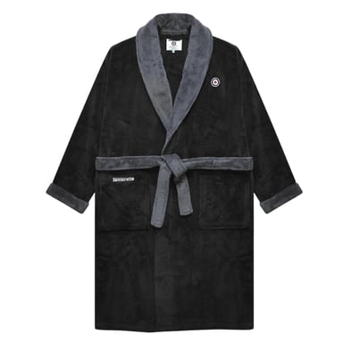 Lambretta - "Luxury AW25" Morgenmantel für Herren (Schwarz/Eisen)