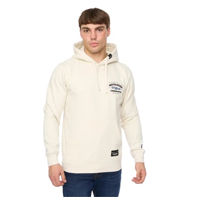Crosshatch - "Motocross" Kapuzenpullover für Herren (Helles Steingrau)