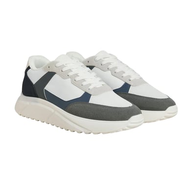 Jack And Jones - Herren Sneaker "Aspire Runner" (Burgfelsen Weiß/Marineblau/Marineblau)