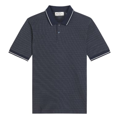 Ben Sherman - Poloshirt für Herren, Jacquard (Dunkel-Marineblau)