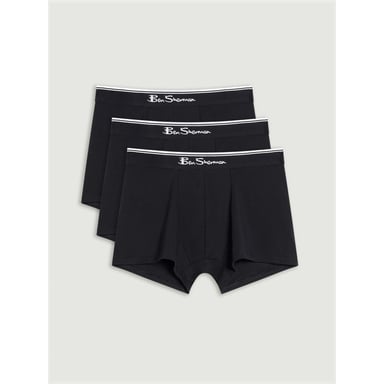 Ben Sherman - "Mod" Boxershorts für Herren, Stripes (3er-Pack) (Schwarz)