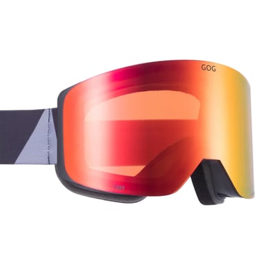 GOG Eyewear Unisex Ski- und Snowboardbrille mit UV400, magnetischer Anti-Beschlag-Spiegel-Doppellinse - Rot