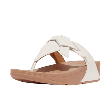 Fit Flop - "Lulu" Verknotet Sandalen für Damen, Leder (Weiß)