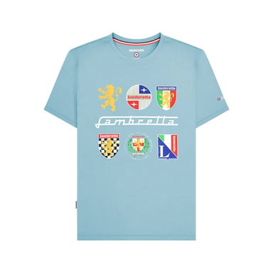 Lambretta - "Heritage SS26" T-Shirt für Herren (Himmelblau)