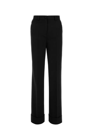 Schwarze Wollhose