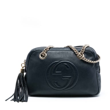 Gebrauchte Leder Soho Chain Zip Schultertasche