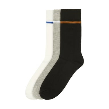 Ben Sherman - Socken für Herren, Bambus (3er-Pack) (Schwarz/Grau/Weiß)