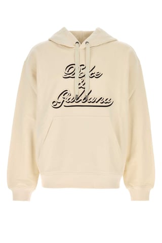 Cremefarbener Baumwollpullover