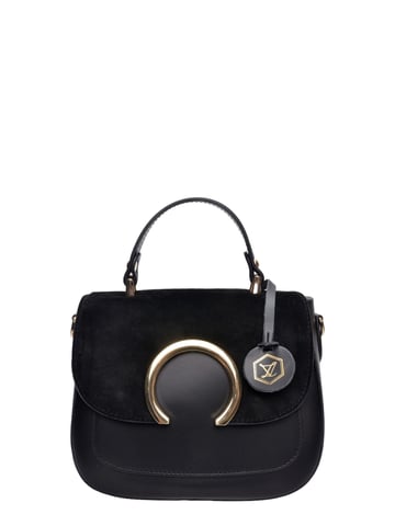 Luisa Vannini Schwarz Rindsledertasche