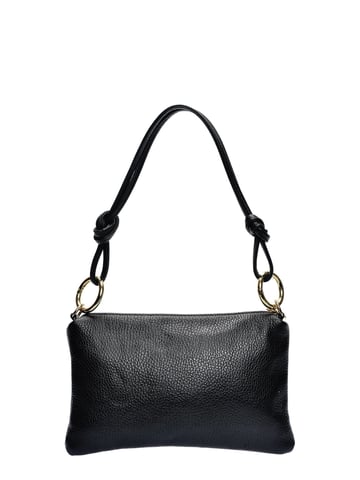 Anna Luchini Schwarz Rindsledertasche