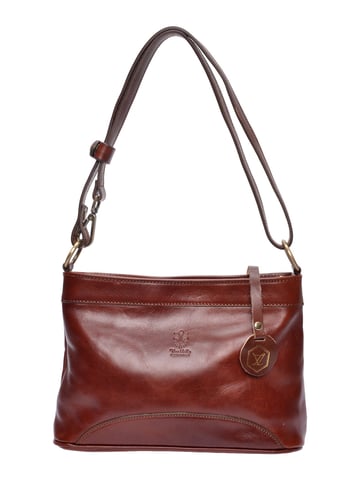 Luisa Vannini Kastanienbraun Rindsledertasche