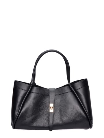 Luisa Vannini Schwarz Rindsledertasche