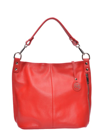 Roberta M Ledertasche aus Rindsleder - Rot