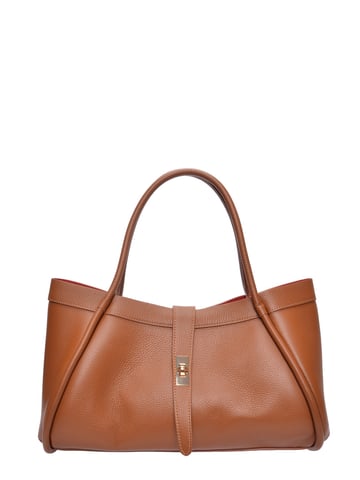 Luisa Vannini Braun Rindsledertasche