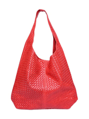 Luisa Vannini Rot Rindsledertasche
