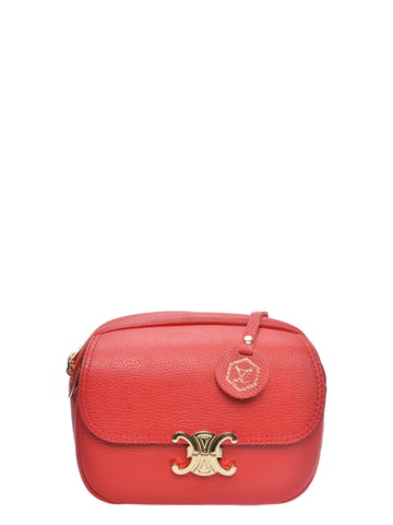 Luisa Vannini Rot Rindsledertasche
