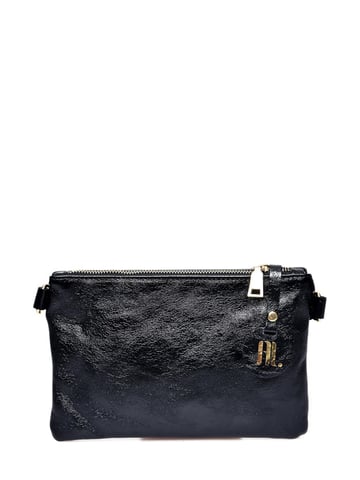 Anna Luchini Schwarz Rindsledertasche
