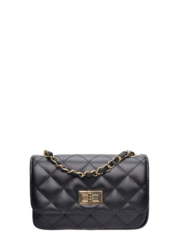Luisa Vannini Schwarz Rindsledertasche
