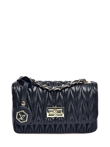 Luisa Vannini Schwarz Rindsledertasche