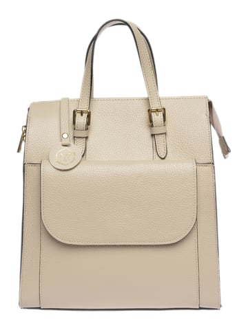 Luisa Vannini Beige Rindsledertasche