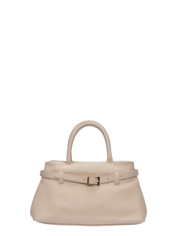 Luisa Vannini Beige Rindsledertasche