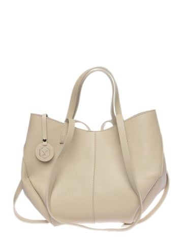 Luisa Vannini Beige Rindsledertasche