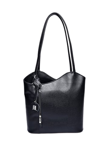 Anna Luchini Schwarz Rindsledertasche