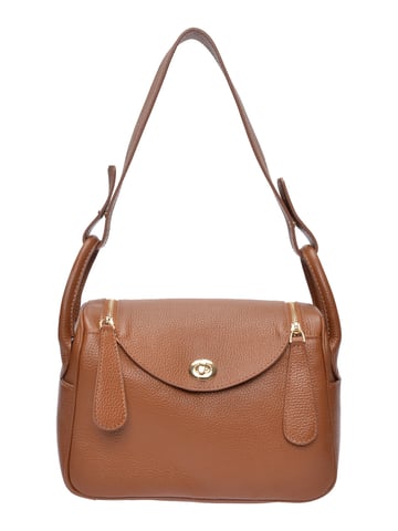 Luisa Vannini Braun Rindsledertasche