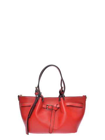 Luisa Vannini Rot Rindsledertasche