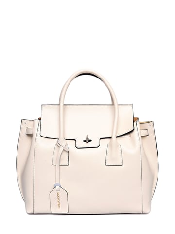 Luisa Vannini Beige Rindsledertasche