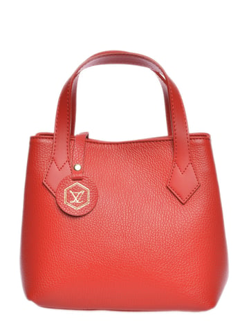 Luisa Vannini Ledertasche aus Rindsleder - Rot