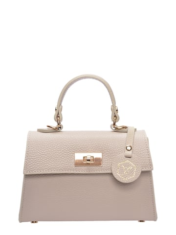 Luisa Vannini Beige Rindsledertasche