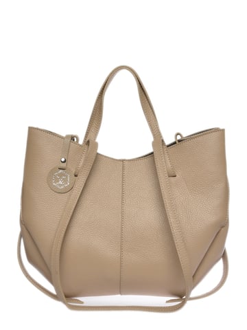 Luisa Vannini Beige Rindsledertasche