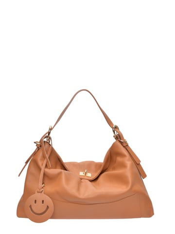 Luisa Vannini Braun Rindsledertasche