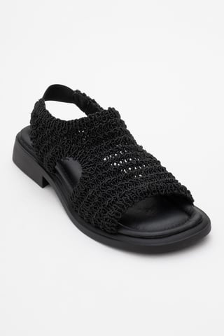 Weave Leder Geflochten Sandale (Women)